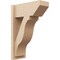 Ekena Millwork 7 1/2-in W x 16-in D x 24-in H Funston Slat Rough Cedar Woodgrain TimberThane Outlooker, Primed Tan OUTUR075X16X24FST24RCPR - alternate 1